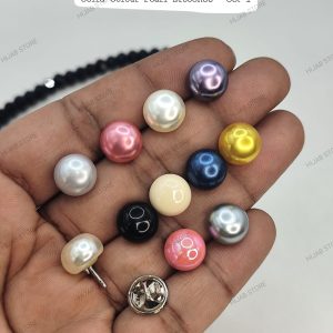 Solid Color Pearl Brooch 10 pc full set